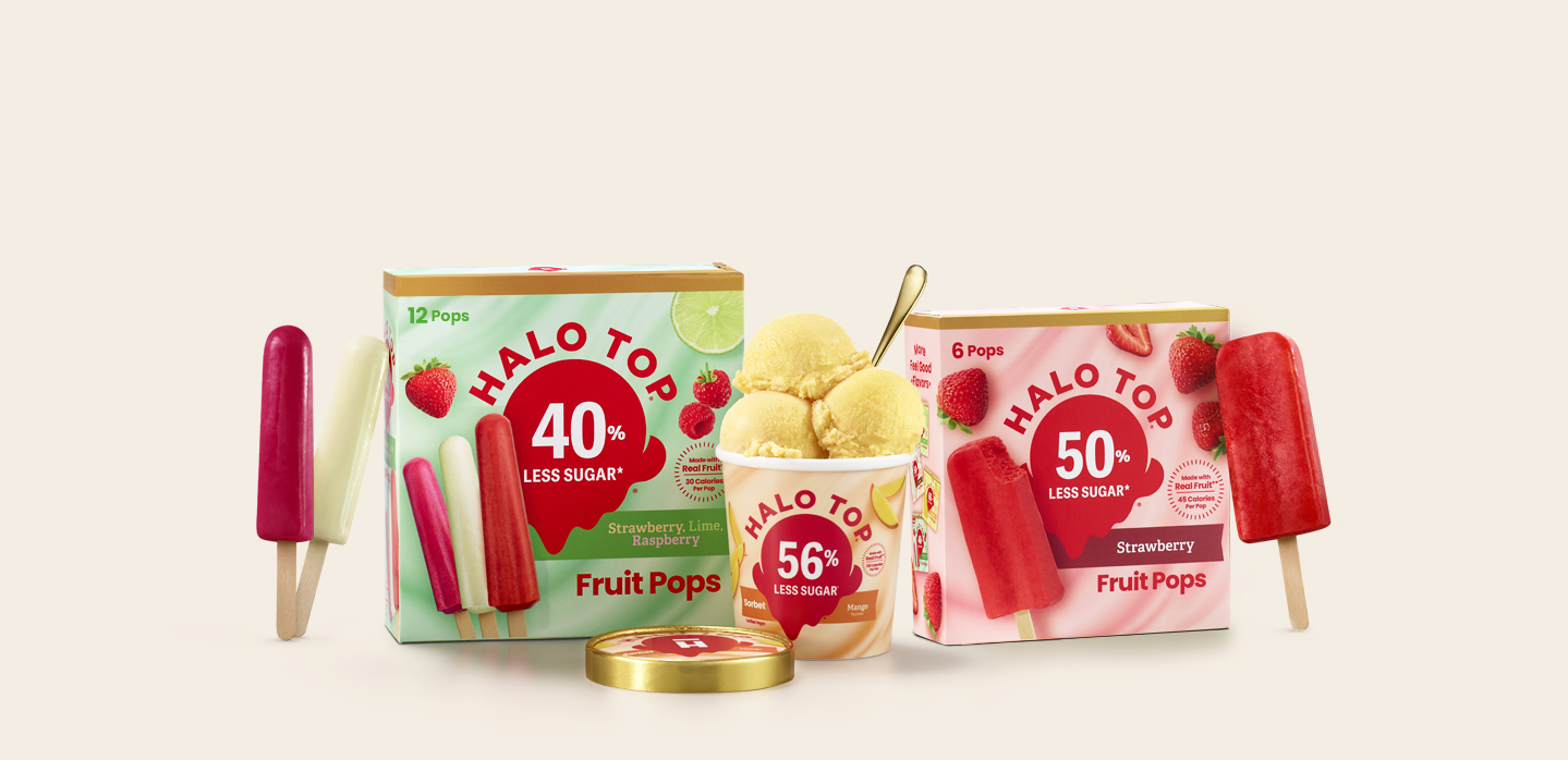 5 boxes of different fruit pops